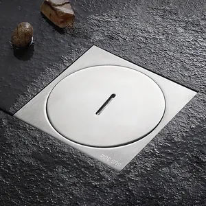 New Design WC Banheiro Acessórios Floor Trap Latão Cozinha Shower Aço Inoxidável Cleanout Floor Drain