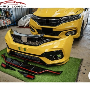Bộ body kit xe hơi mới nguyên bản, xuất xưởng trực tiếp, gồm cản trước, cản sau, ốp sườn, cánh gió và lưới tản nhiệt dành cho Honda Fit GK5 RS 2014-2022 - Product Image 4