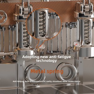 Machine à expresso semi-automatique ALMKOPi à double tête et 6 poussoirs à ressort, pour usage domestique et commercial en café - Product Image 5