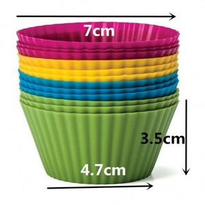 <b>Silicone</b> Cake Cup New Arrival <b>Silicone</b> <b>Baking</b> Cups Reusable Muffin Liners Non-Stick Cup Cake Molds Set - Product Image 6