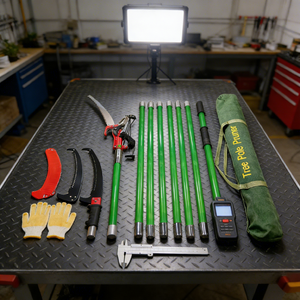 منشار تقليم الأشجار طويل وحاد من الألياف الزجاجية قابل للتمديد بطول 27 قدمًا للاستخدام الخارجي - Product Image 1