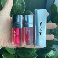 Marque privée Huile transparente repulpante pour les lèvres Brillant à lèvres de la forêt d'été Saveur de fruits Huile pour les lèvres Cosmétiques végétaliens Vente en gros Couleur Cosmétique