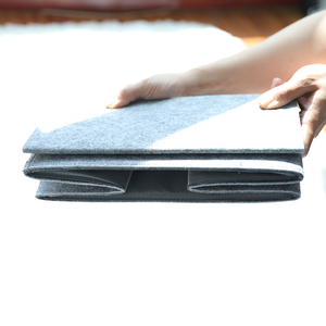 Cesta de almacenamiento de estilo nórdico plegable de fieltro, libros para sala de estar, juguetes, artículos diversos, Cubo de almacenamiento, caja de almacenamiento de mesa - Product Image 6