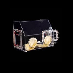 Caixa de Luvas de Acrílico Plexiglass GS-001-B para Laboratório, Câmara Transparente com Bomba de Vácuo para Ambiente de Teste Isolado - Product Image 3