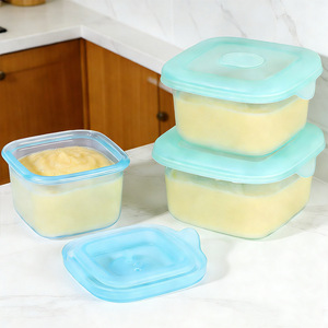 Contenedor Cuadrado de Silicona para Almacenamiento de Alimentos con Tapa para Conservar la Frescura y Uso en Exteriores - Product Image 3