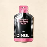 Sachets plats personnalisés imprimés de 5 ml, 10 ml, 20 ml, 40 ml pour gel énergétique, liquides, emballage de sachets de nutrition sportive, boisson en sachet