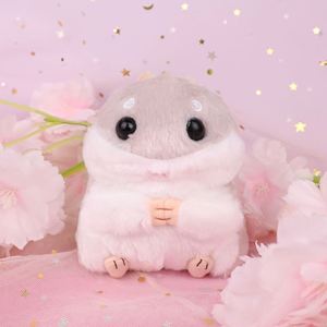 Jouet en peluche personnalisé OEM, Hamster Kawaii en forme d'ours bouclé, avec rembourrage en coton PP et technique de broderie, pour sac ou décoration intérieure - Product Image 5