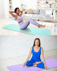 High Quality Custom Gym Logo Yoga Mat Eco-Friendly Thick Folding Gymnastics Exercise Mat Best Yoga Mat - Product Image 3
