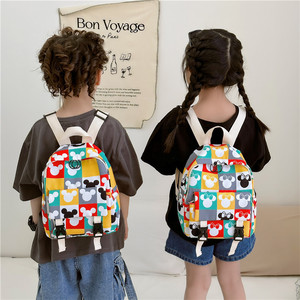 Mochilas Escolares Portátiles de Moda para Jardín de Niños, Lindas Mochilas de Mickey y <span class=keywords><strong>Minnie</strong></span>, Bolsas de Hombro de Nailon de Gran Capacidad para Niños - Product Image 1