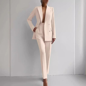 Ultimo Design Completo da Lavoro da <span class=keywords><strong>Donna</strong></span> Giacca Aderente e Pantaloni Set Formale da <span class=keywords><strong>Donna</strong></span> Abiti da Ufficio per Signore - Product Image 5