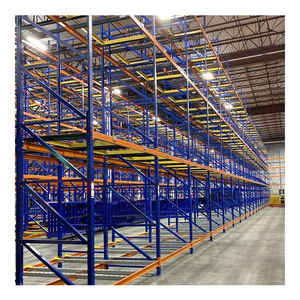 Zware Industriële Push Back Stalen Opbergrek Poedercoating Metalen Magazijn Pallets Duurzame Stapelrekken En Planken - Product Image 1