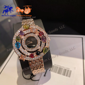 Montre automatique à quartz de luxe pour femme BVGRI, cadran 32 mm, bracelet en crocodile, testeur de diamants Moissanite, style Hip-Hop tendance, mouvement Ronda BV - Product Image 3