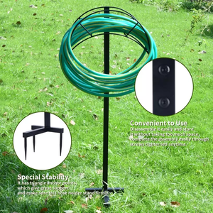 Winslow &amp; Ross Detachable Garden Water <strong>Hose</strong> <strong>Pipe</strong> Holder Modern <strong>Hose</strong> <strong>Hanger</strong> Freestanding Metal Garden <strong>Hose</strong> Holder <strong>Hanger</strong> - Product Image 5