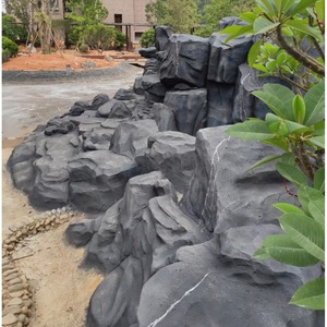 Sculpture de jardin en pierre, paysage extérieur, design rustique, arche d'entrée en ciment durable, décoration de parc à thème - Product Image 5