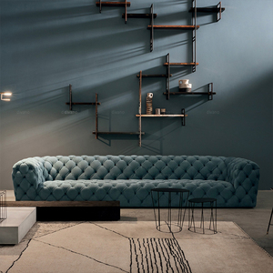 Juego de Muebles de Sala de Estar de Alta Calidad Tapizados en Cuero, Sofás Modernos de Lujo de 3 Plazas - Product Image 4
