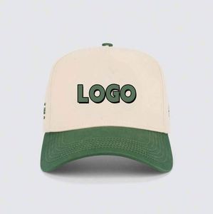 Original Customized Snapback Two Tone Curved Brim Woven Patch 100% Cotton Blank Sport Gorras a <b>Frame</b> Baseball Caps Hats - Product Image 1