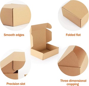 Caja de Regalo de Papel Kraft Personalizada, Caja de Embalaje de Cartón Plegable para Cosméticos y Uso Minorista - Product Image 2