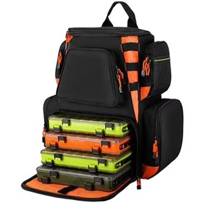 Sac à dos de pêche BSCI 25L, résistant à l'eau, avec 4 boîtes à pêche, construction robuste en tissu 1000D haute résistance - Product Image 1