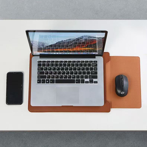 Hit sản phẩm tùy chỉnh 14 inch da máy tính xách tay tay áo không thấm nước thường Túi bền với đứng xách tay & Trọng lượng nhẹ cho <span class=keywords><strong>MacBook</strong></span> Pro - Product Image 4