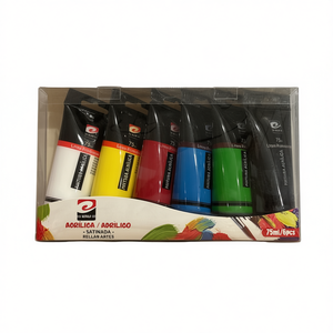 Pittura Acrilica 75ml Colori Misti Finitura Satinata Materiali Artistici - Product Image 1
