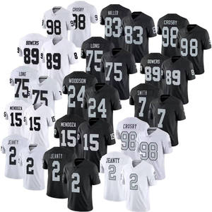 Maillots de football pour hommes Las Vegas 15 Mendoza 2 Ashton Jeanty 34 Jackson 89 Bowers 98 Crosby Maillots de football cousus USA - Product Image 1