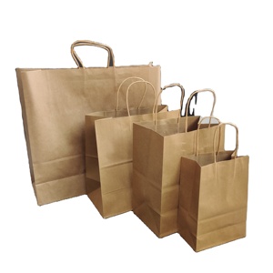 Custom Brand Logo Kraft <b>Paper</b> Bag Food White Kraft Carry Your Own Logo Pink Thank You to Go <b>Paper</b> Bag Kraft with Handle - Product Image 2