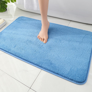 Nouveau <span class=keywords><strong>tapis</strong></span> <span class=keywords><strong>de</strong></span> salle <span class=keywords><strong>de</strong></span> bain uni en fausse fourrure <span class=keywords><strong>de</strong></span> cachemire, antidérapant et absorbant, pour la maison, séchage rapide - Product Image 1