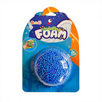 Kit de Pâte à Modeler Amusante Non-Durcissante Couleurs Variées Perles de Mousse Jouet Éducatif Sensoriel DIY Conforme CE CPC Tous Âges Likesgreen