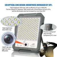 Reflector Solar de Aluminio Fundido a Presión 1440P 4G con Cámara CCTV y Batería LiFePO4 para Seguridad Perimetral en Obras de Construcción (Lote PKG)