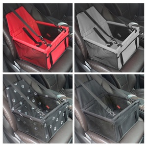 Asiento de coche para perros, hamaca de medio asiento de viaje para mascotas con cinturón de seguridad ajustable, asiento elevador <span class=keywords><strong>plegable</strong></span> para mascotas pequeñas a medianas - Product Image 6