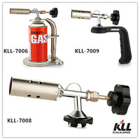 Chalumeau au butane KLL 7009D en acier inoxydable 220g avec flamme de 1300°C pour le soudage et la découpe