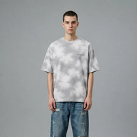 T-shirt vierge de luxe 240 GSM, style alternatif, coupe minimaliste moderne, 100% coton filé à l'anneau, impression de logo personnalisée