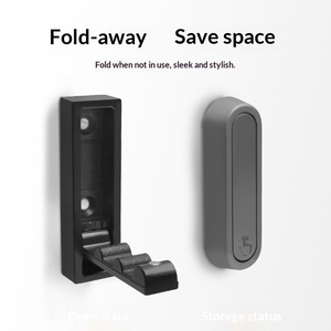 Gancio Pieghevole Invisibile in Lega di Zinco per Ingresso e Porta, Appendiabiti Singolo a Fissaggio Libero, Design Moderno per Scarpiera da Interno a Parete - Product Image 3