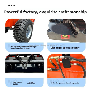 Esparcidor de estiércol de pollo y vaca de alta resistencia arrastrado por tractor, esparcidor de fertilizantes, esparcidor de abono en venta - Product Image 6
