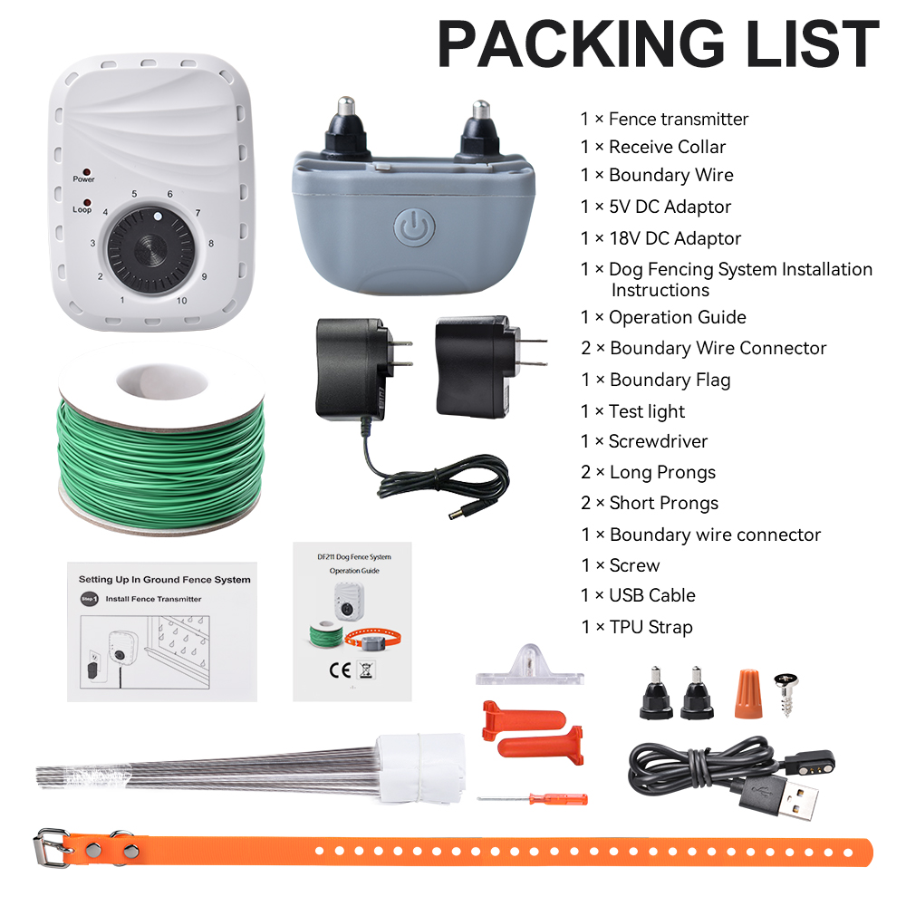 Grey DF211 dog fence kit 1 dog