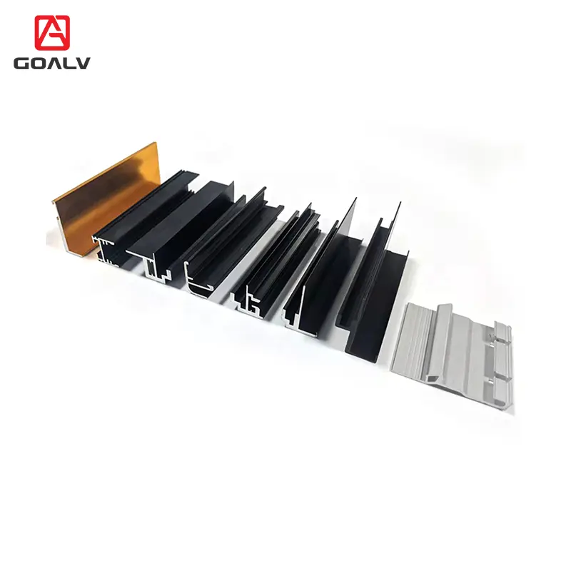 Surface Treatment Drilling Professional 40X80 Anodized Black Connector Heatsink Aluminum Profile For Furniture