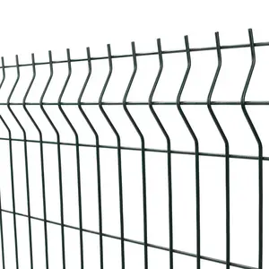 Curved Galvanized And Powder Coated Welded Wire Mesh Fence Panels Cheap Garden 3D Curved Bending Fence