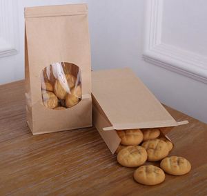Factory Custom Food Kraft Paper <b>Bag</b> Storage or Takeout Food <b>Bag</b> <b>Bread</b> Toast Nuts Rectangular <b>Bag</b> - Product Image 6