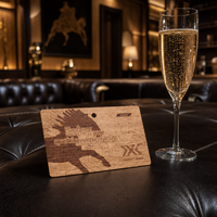 Anpassbare Programmierbare Umweltfreundliche Holz-NFC-Hotelschlüsselkarte mit Lasergravur für Umweltfreundliche Gästezimmer-Zugangskontrolle