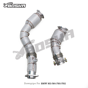 BOKSA Exhaust Downpipe for BMW M3/M4 F80/F82 S55 3.0T 2014-2019 Stainless Steel Pipe High Flow with 100/200/300/400 <b>Catalyst</b> - Product Image 5
