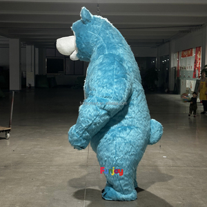 Blu chiaro Unisex gonfiabile <span class=keywords><strong>Masha</strong></span> <span class=keywords><strong>orso</strong></span> animale mascotte Costume peluche Anime per adulti Cosplay eventi di carnevale - Product Image 2