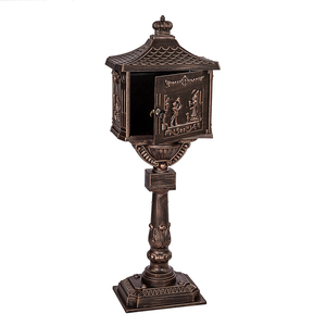 Supporto per <span class=keywords><strong>Cassetta</strong></span> <span class=keywords><strong>Postale</strong></span> in Alluminio Pressofuso con 2 Chiavi, Bulloni di Espansione, Installazione Interrata, Antiruggine, Impermeabile, Finitura Verniciata a Polvere per Giardino - Product Image 3