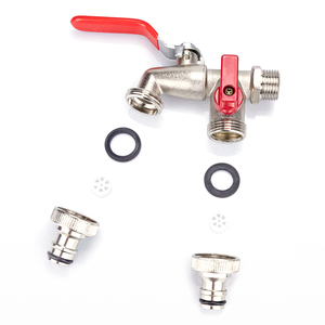 Tmok 1/2 "PN16 ngoài trời Vườn nickle mạ kẽm hợp kim đôi kép bóng Outlet van nước vòi bibcock tap - Product Image 3