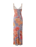 Robe longue en maille respirante à imprimé floral et léopard pour femme, ODM été
