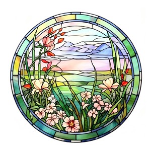 Attrape-soleil artisanal personnalisé en verre teinté effet colibri, décoration murale ou de fenêtre, cadeau pour Halloween, Noël ou les fêtes - Product Image 2