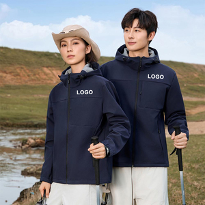 2023 New Unisex Single Windbreaker Waterproof Windproof Hiking Zipper Detachable Hood Adult <b>Coat</b> - Product Image 1
