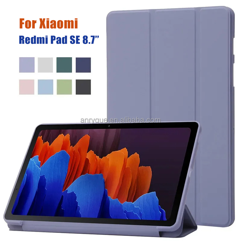 Xiaomi Redmi Pad SE 8.7 Inch Case - Soft PU Leather Stand