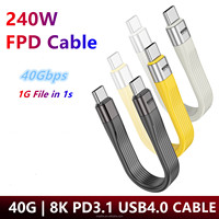 Pequeño llavero portátil de carga corta tipo C y cable trenzado de nailon SYNC Cable de cargador USB C Compatible con Samsung S9 S8