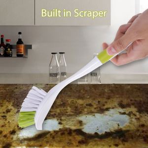 Brosse à pot en plastique à long manche, brosse de nettoyage multifonctionnelle pour la maison, pour les pots et la vaisselle, élimination des taches - Product Image 4