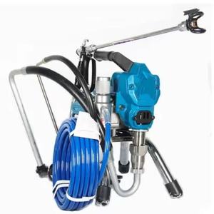 Machine de peinture à moteur haute pression avec pistolet pulvérisateur à pompe à piston pour revêtements ignifuges muraux et de toiture - Product Image 1